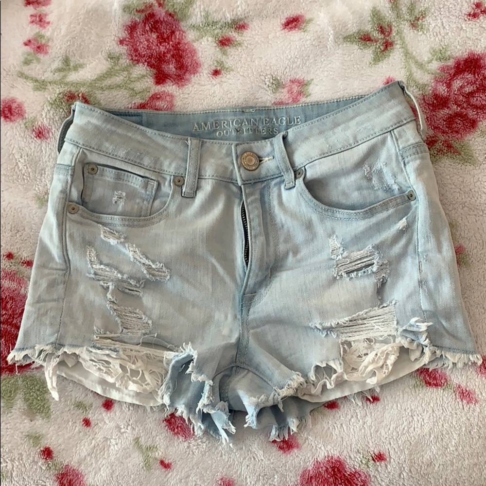 American Eagle High Waisted Denim Shorts